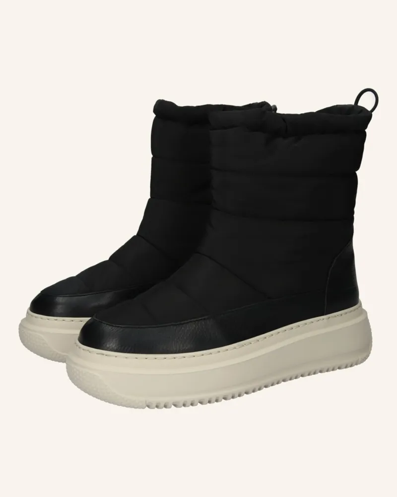 Blackstone Schnürboots schwarz Schwarz