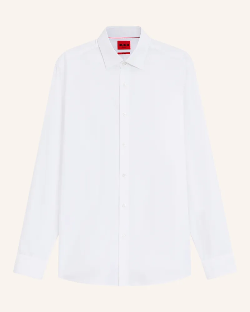 HUGO BOSS Shirt Valerio Regulär weiss Weiss