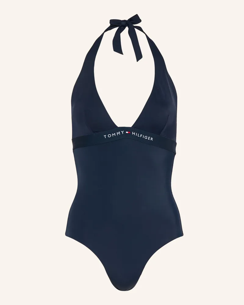 Tommy Hilfiger Neckholder-Badeanzug Dunkelblau