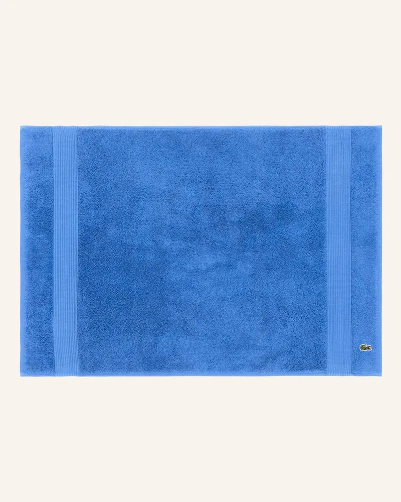 Lacoste Badematte Llecroco orange Hellblau
