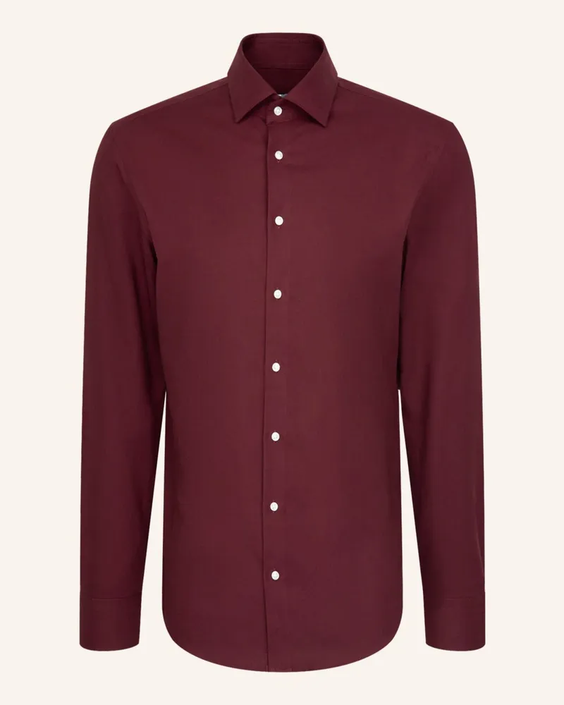 Seidensticker Flanellhemd Slim Fit Rot