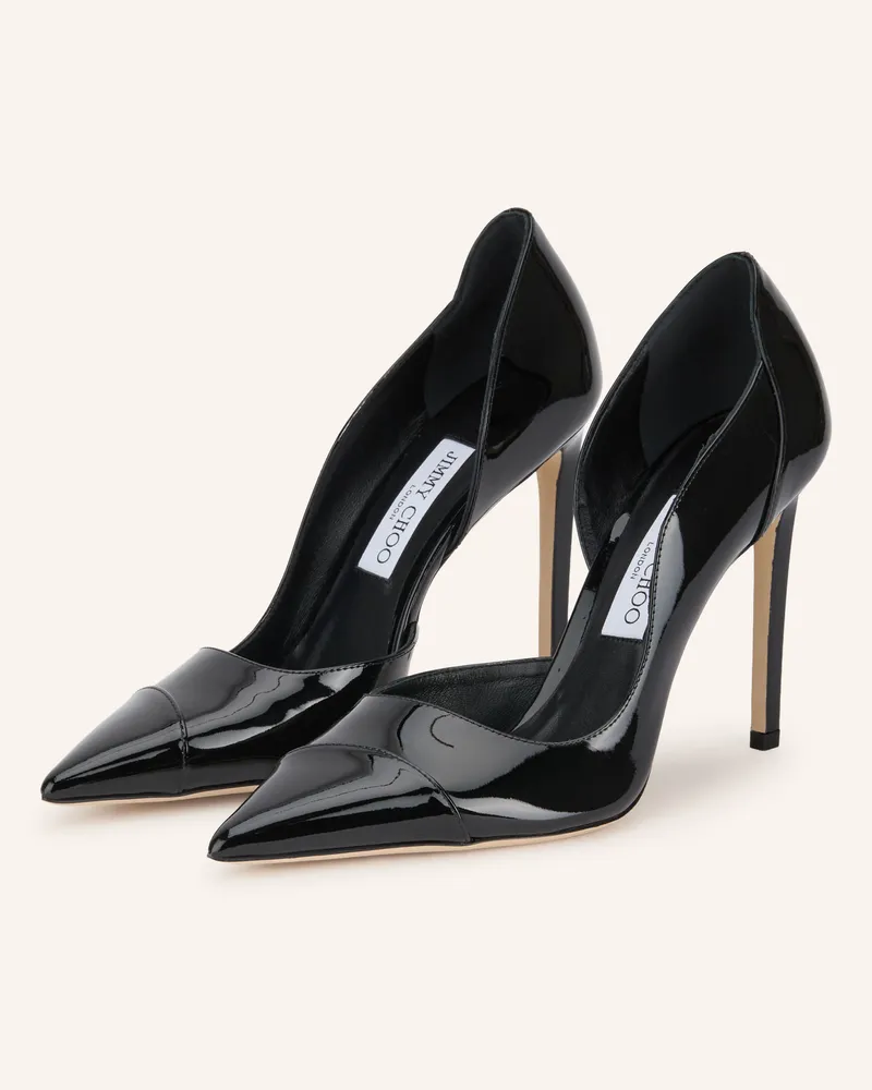Jimmy Choo Lack-Pumps Brigitte 100 schwarz Schwarz