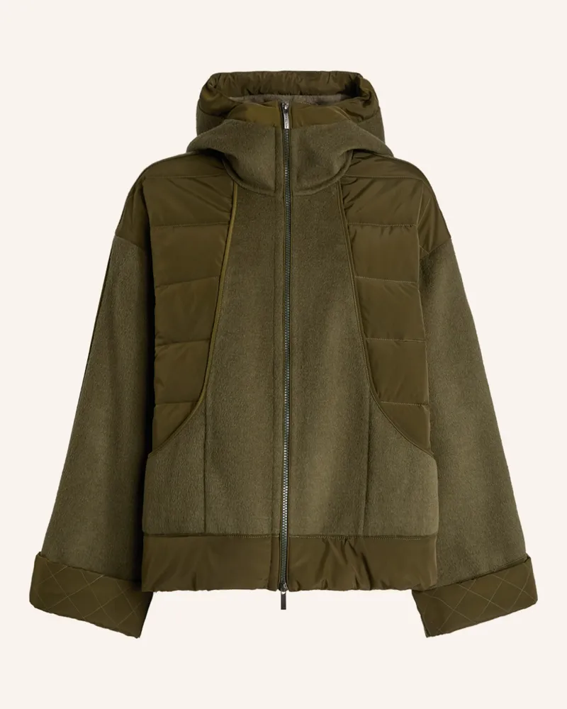 HIGH Jacke PRIMULA im Materialmix Grün