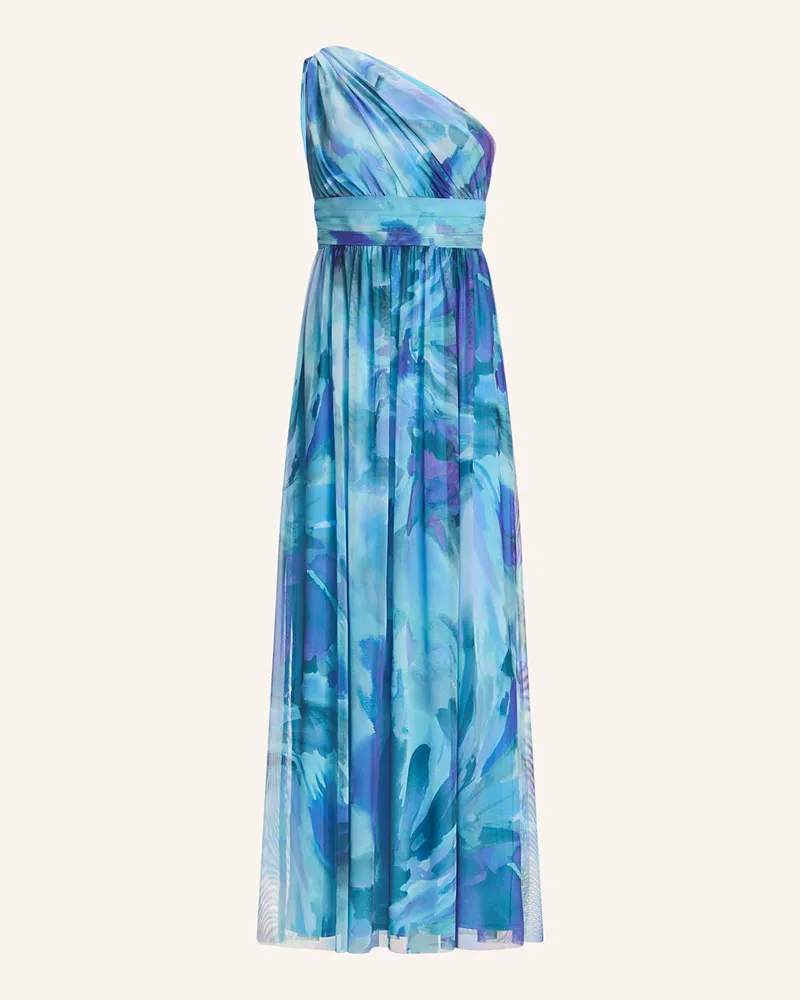 Swing Abendkleid Aus Mesh blau Blau