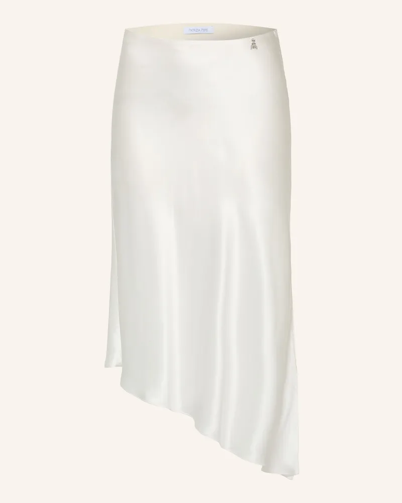 Patrizia Pepe Satinrock Aus Seide beige Creme