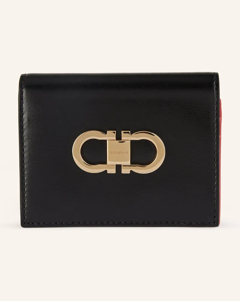 Ferragamo Geldbörse schwarz Schwarz