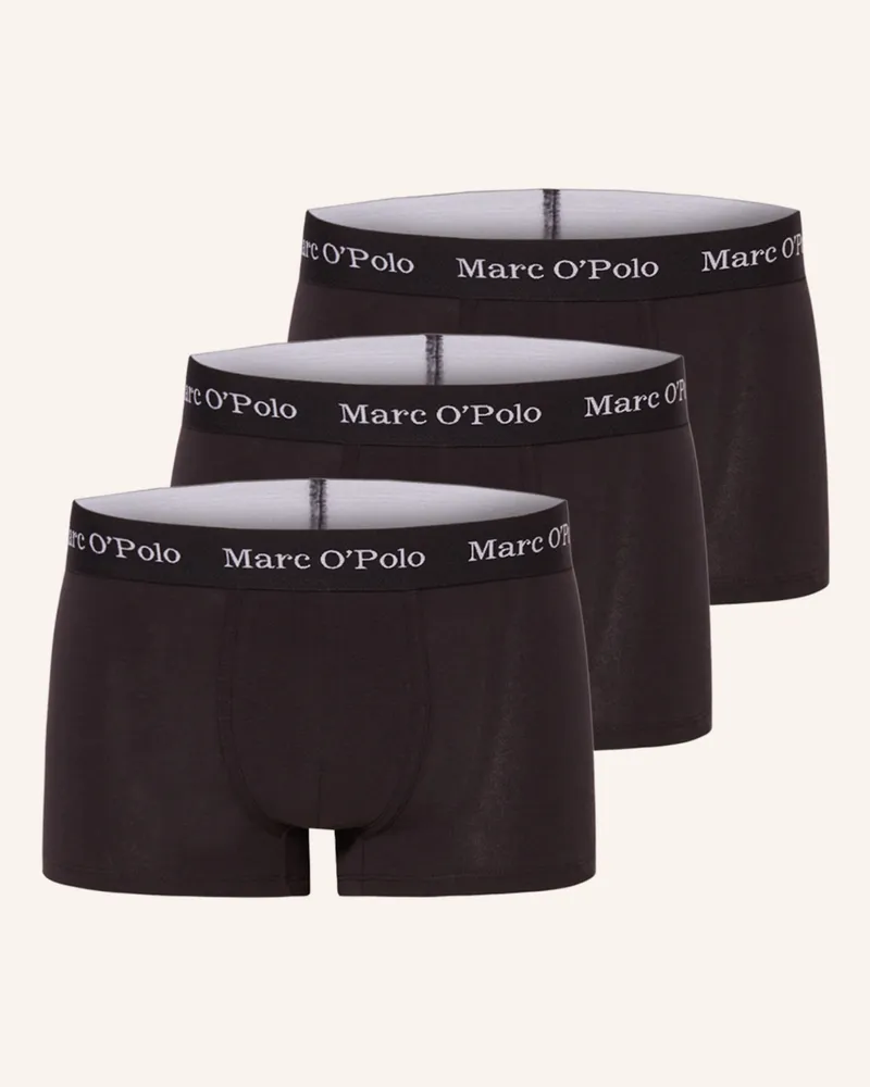 Marc O'Polo 3er-Pack Boxershorts Schwarz