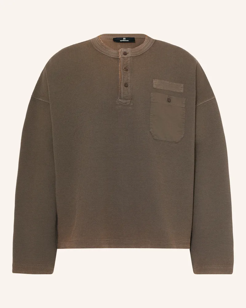 REPRESENT Longsleeve gruen Khaki