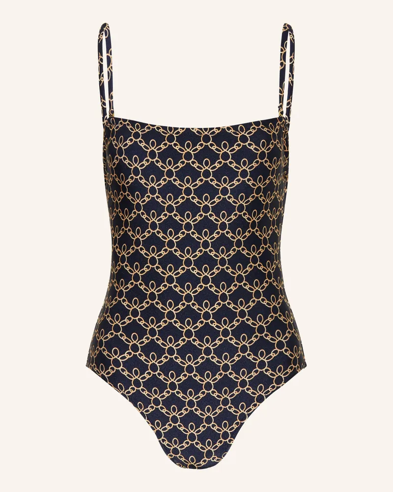 Vilebrequin Bandeau-Badeanzug FACETTE Dunkelblau