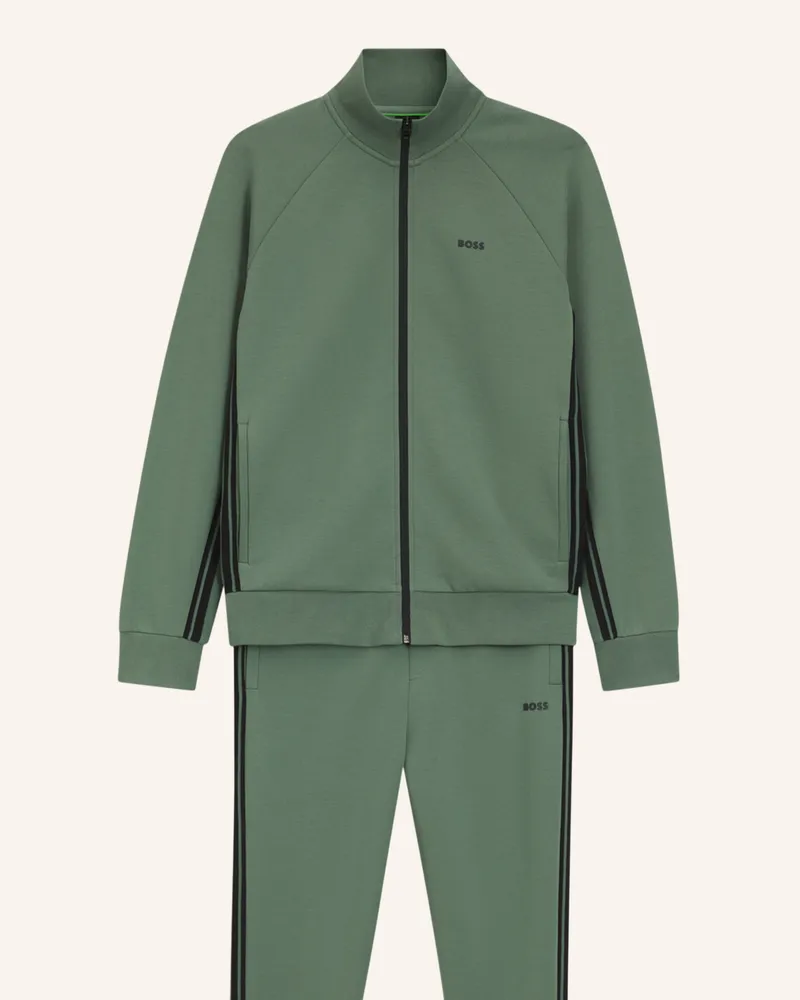 HUGO BOSS Sweatshirt TRACKSUIT SET Regular Fit Grün