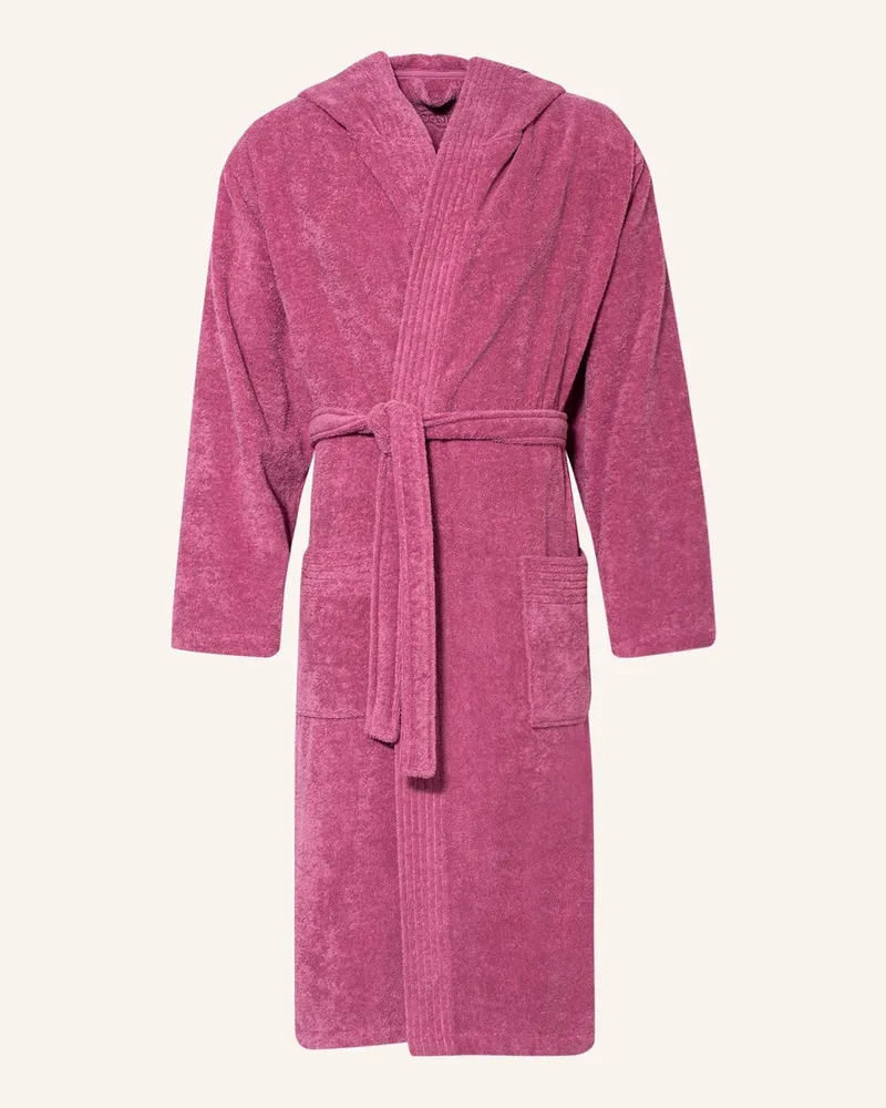 Vossen Unisex-Bademantel VEGAN LIFE mit Kapuze Rosé
