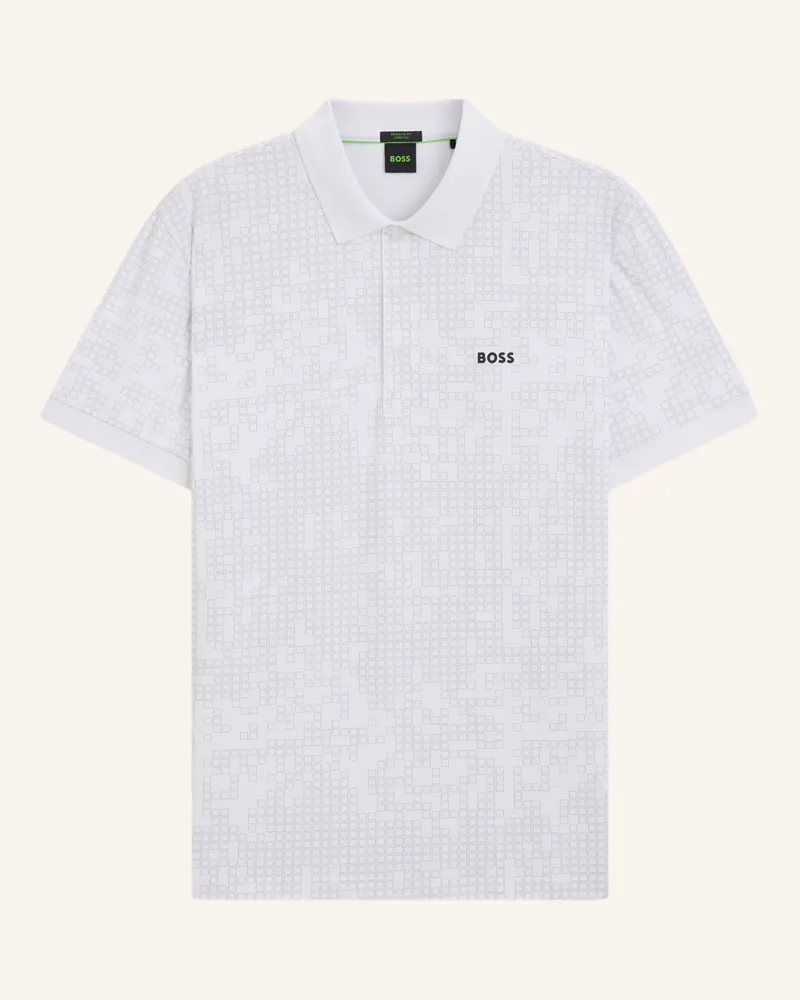 HUGO BOSS Poloshirt POLO AO ZONE Regular Fit Weiss
