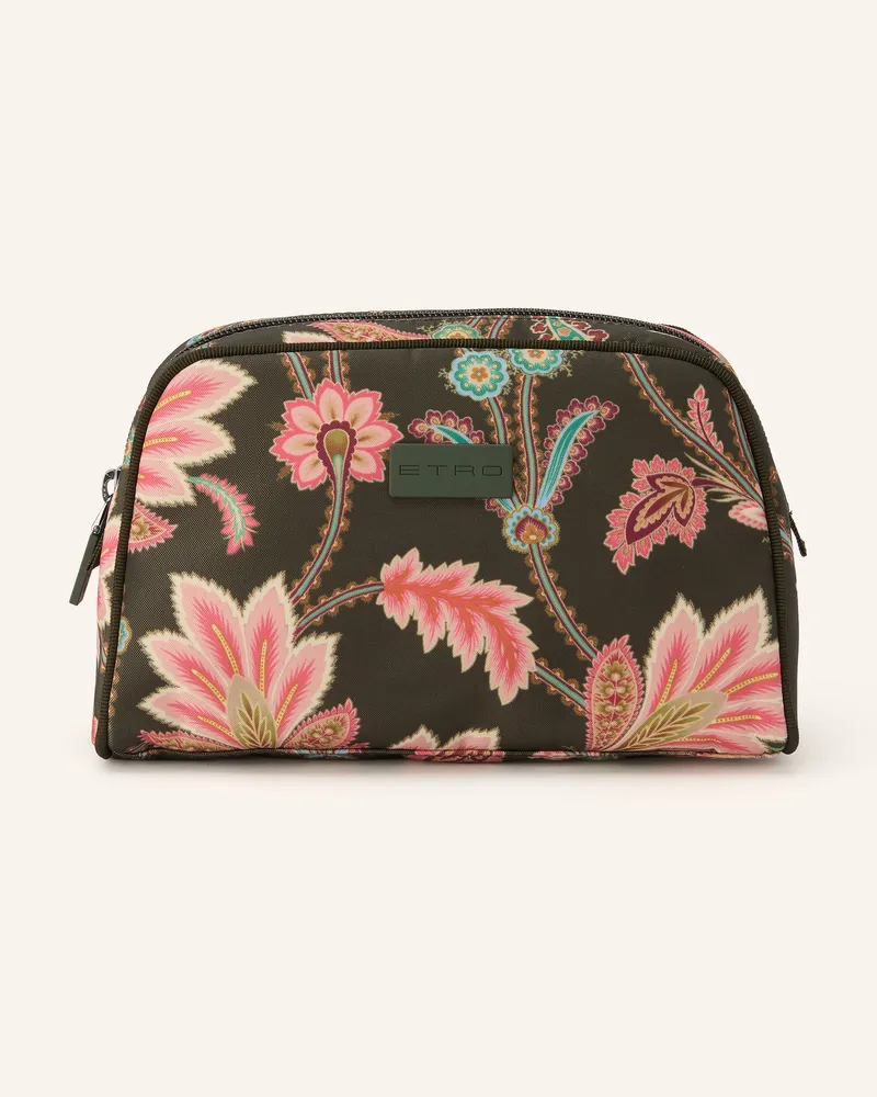 Etro Kosmetiktasche gruen Dunkelgrün