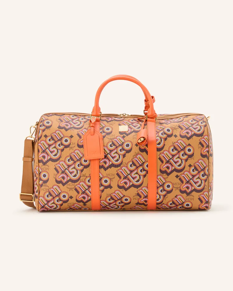 MCM Reisetasche Ottomar Visetos braun Cognac