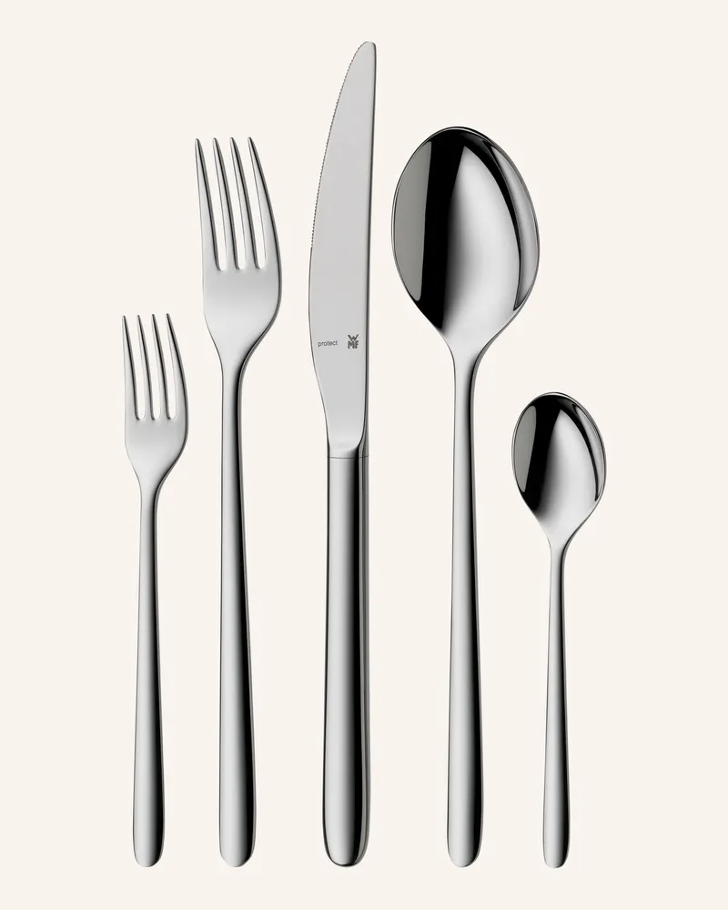 WMF 66-Tlg. Besteckset Flame Plus silber Silber