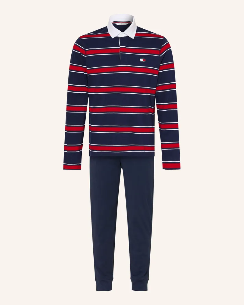 Tommy Hilfiger Schlafanzug rot Dunkelrot