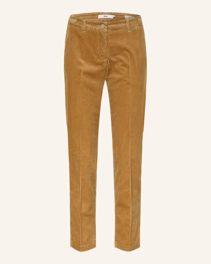 Brax Chino Maron S Aus Cord beige Cognac