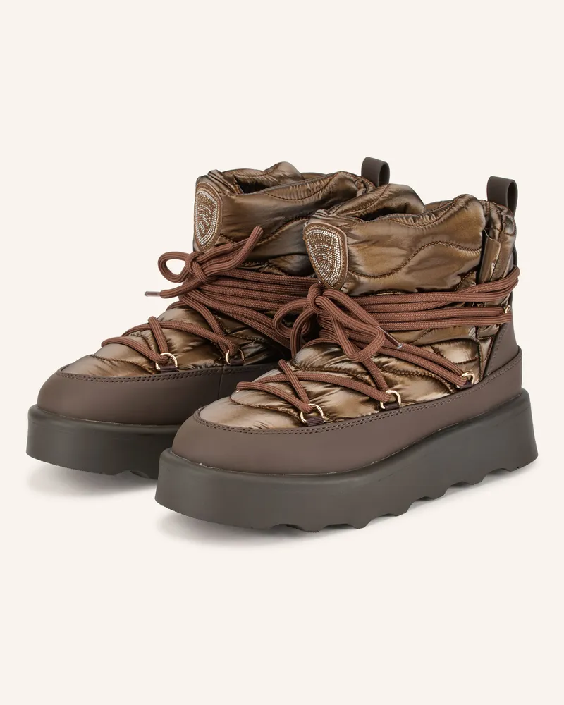 Blauer Schnürboots Doyle braun Braun