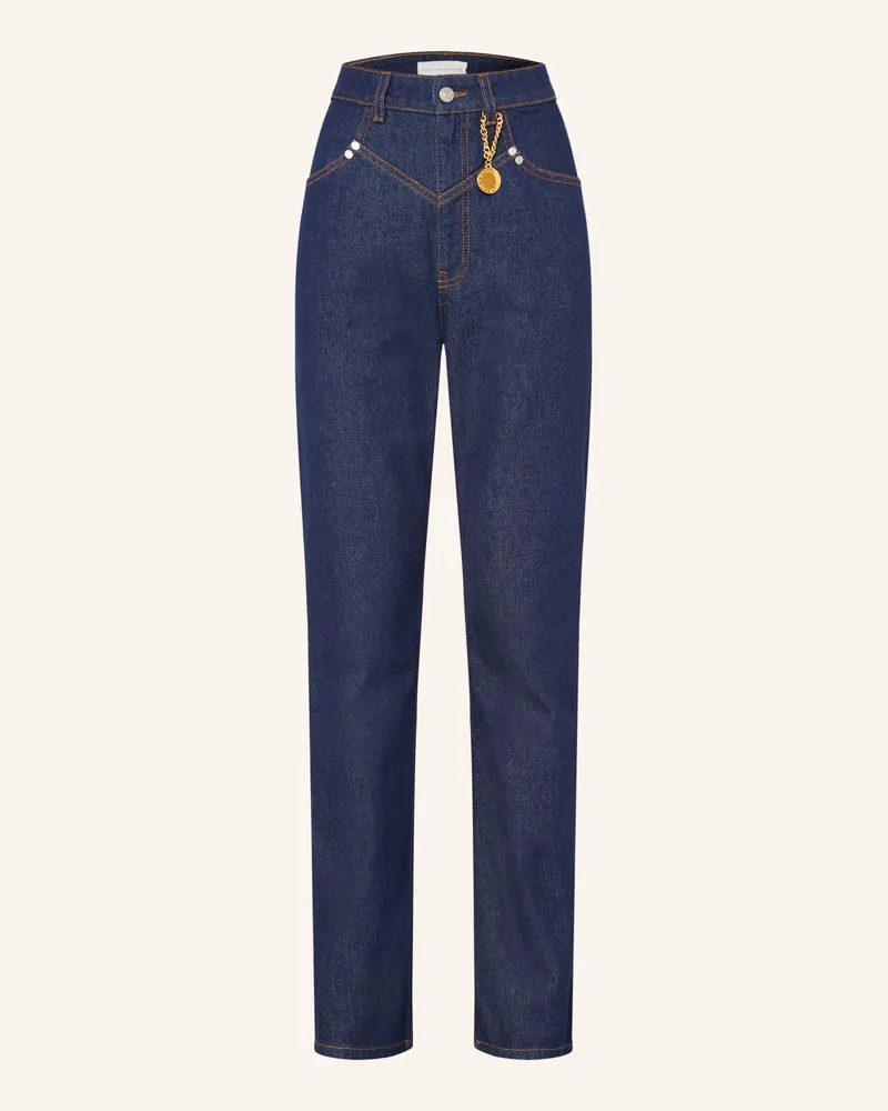 Stella McCartney Straight Jeans Mit Nieten blau 4116