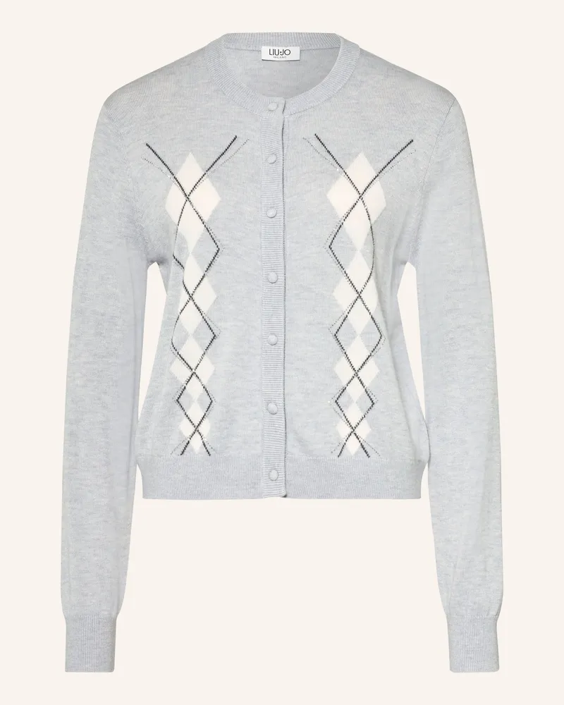 Liu Jo Strickjacke Mit Schmucksteinen grau Hellgrau