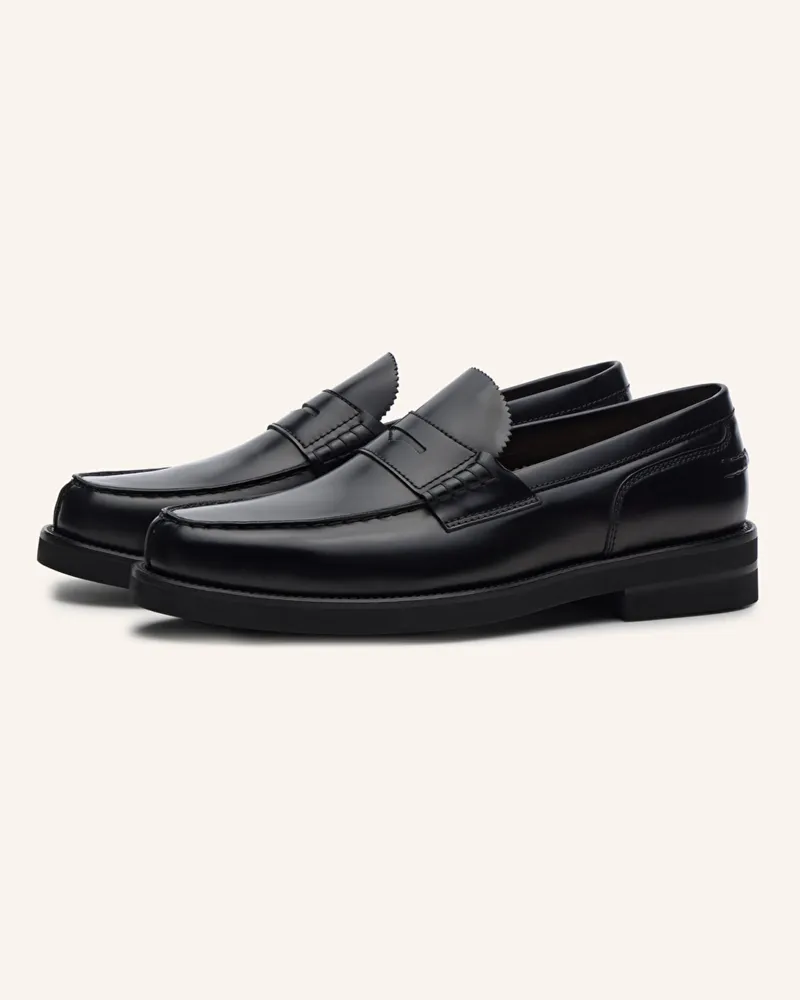 Lottusse Mokassins Daytona schwarz Schwarz