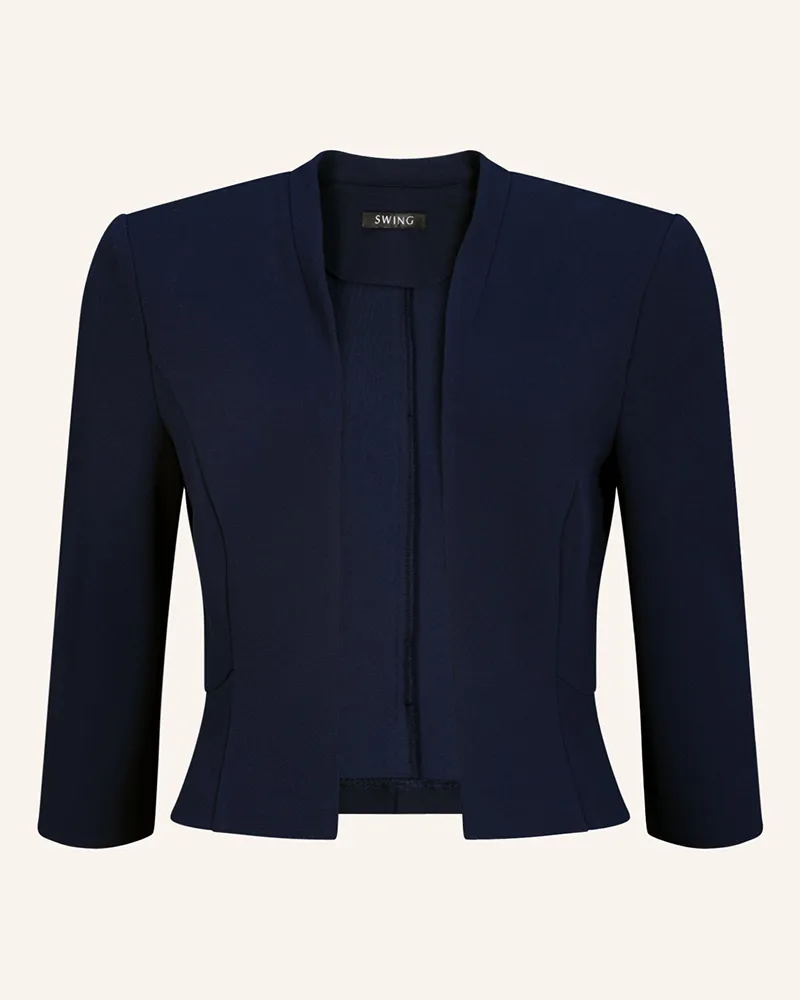 Swing Bolero mit 3/4-Arm Dunkelblau