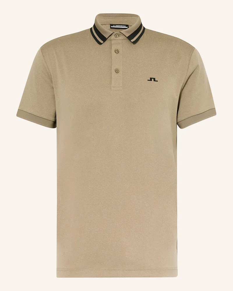 J.Lindeberg Funktions-Poloshirt gruen Taupe