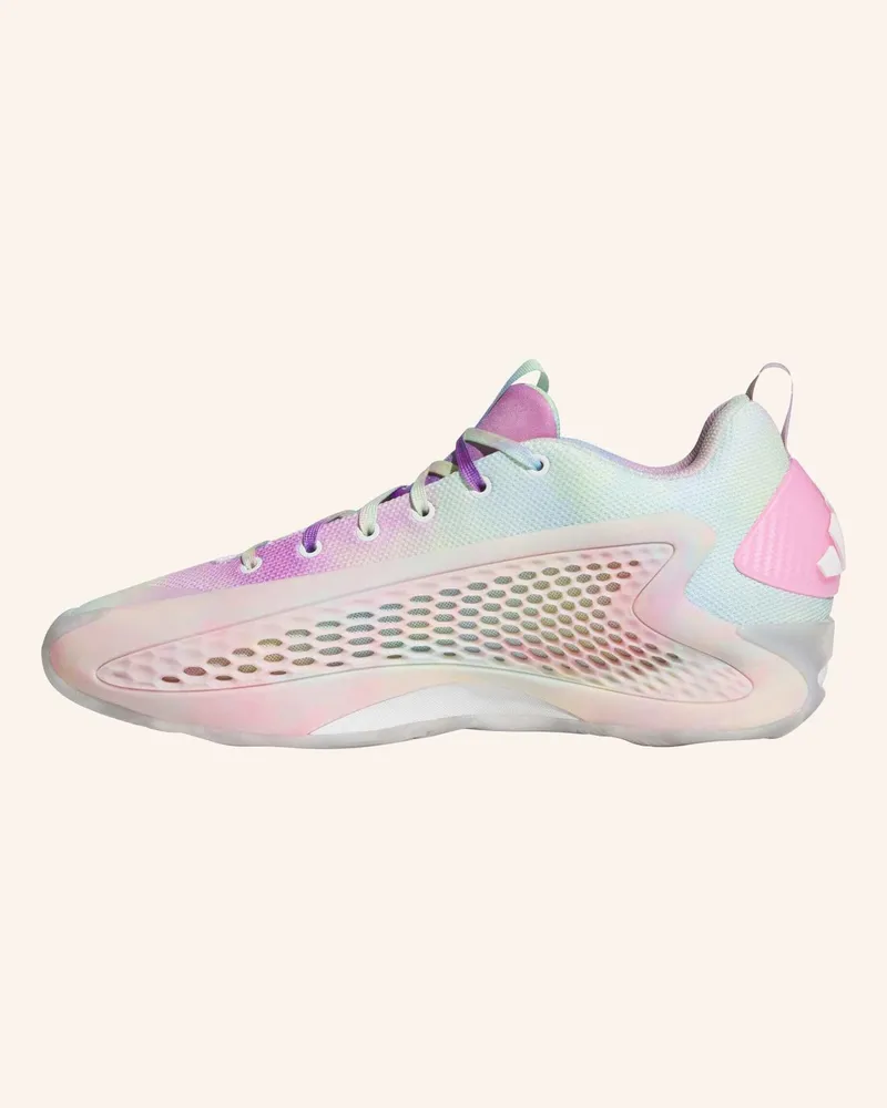 adidas ANTHONY EDWARDS 1 LOW BASKETBALLSCHUH Weiss