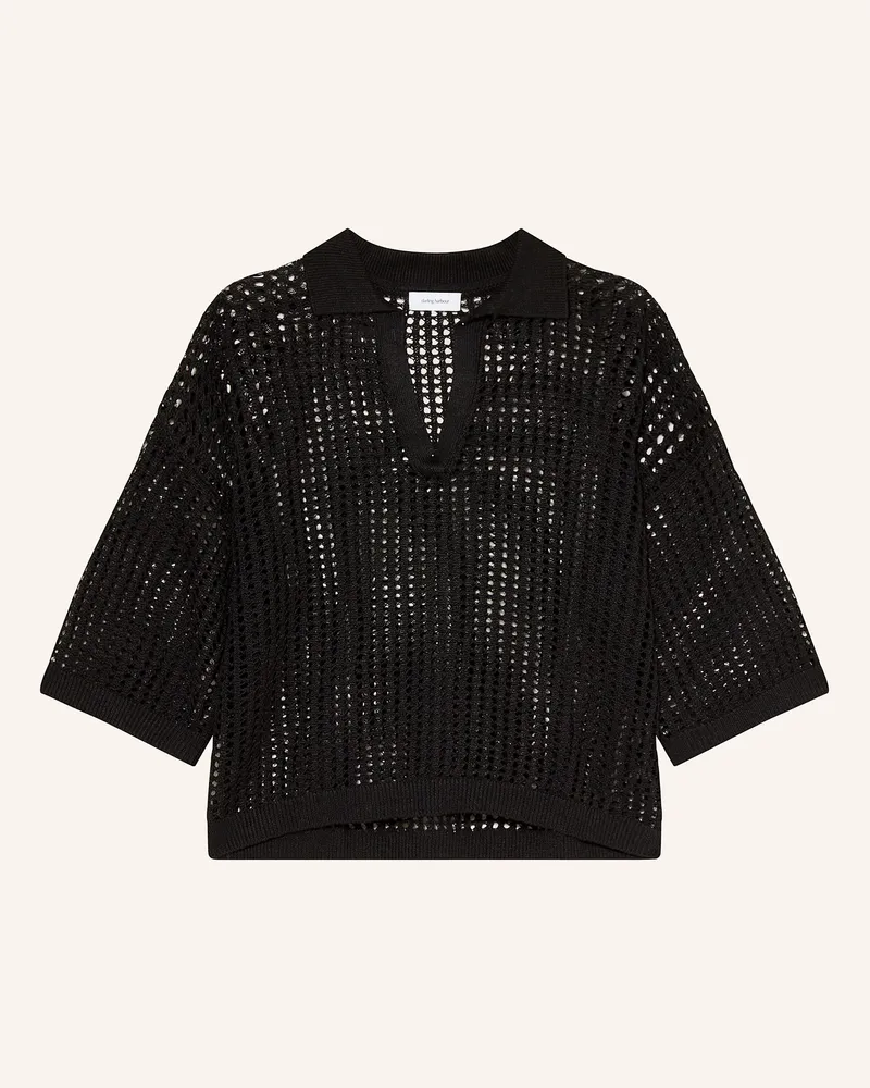 Darling Harbour Leinenpullover Schwarz