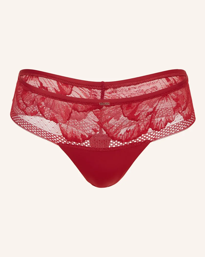 HUGO BOSS String PEONY LACE Dunkelrot