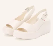 Plateau-Sandalen braun