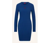 HUGO BOSS Jersey-Kleid NEMALIA Slim Fit Blau