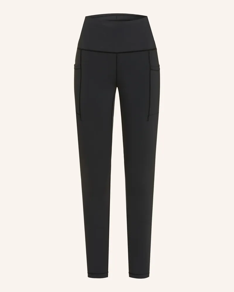 New Balance Tights SLEEK POCKET HIGH RISE Schwarz