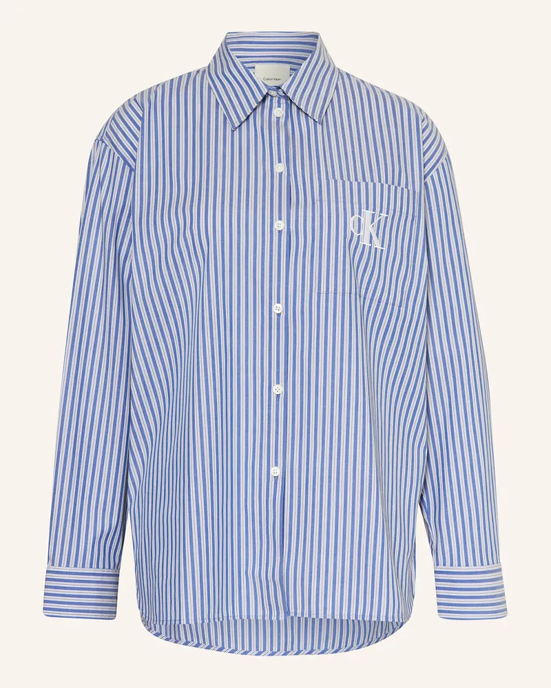 Calvin Klein Hemdbluse Blaugrau