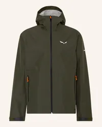 Salewa Regenjacke PUEZ AQUA POWERTEX Gruen