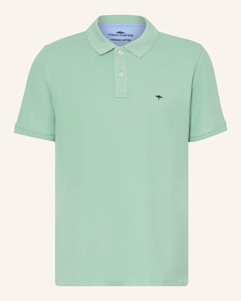 Fynch-Hatton Piqué-Poloshirt Hellgrün