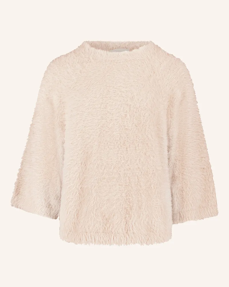 Cartoon Pullover mit 3/4-Arm Hellbraun