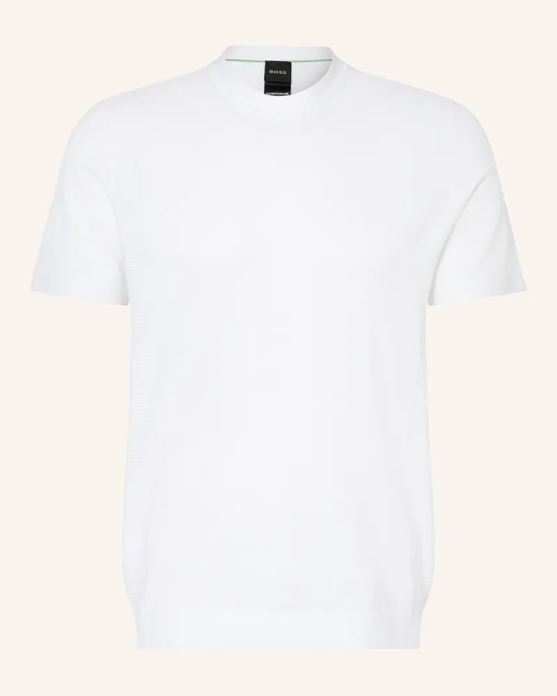 HUGO BOSS Strickshirt MOMENTUM-LITE Weiss
