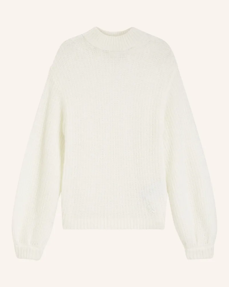 HUGO BOSS Pullover Siforo Oversize Fit weiss Weiss