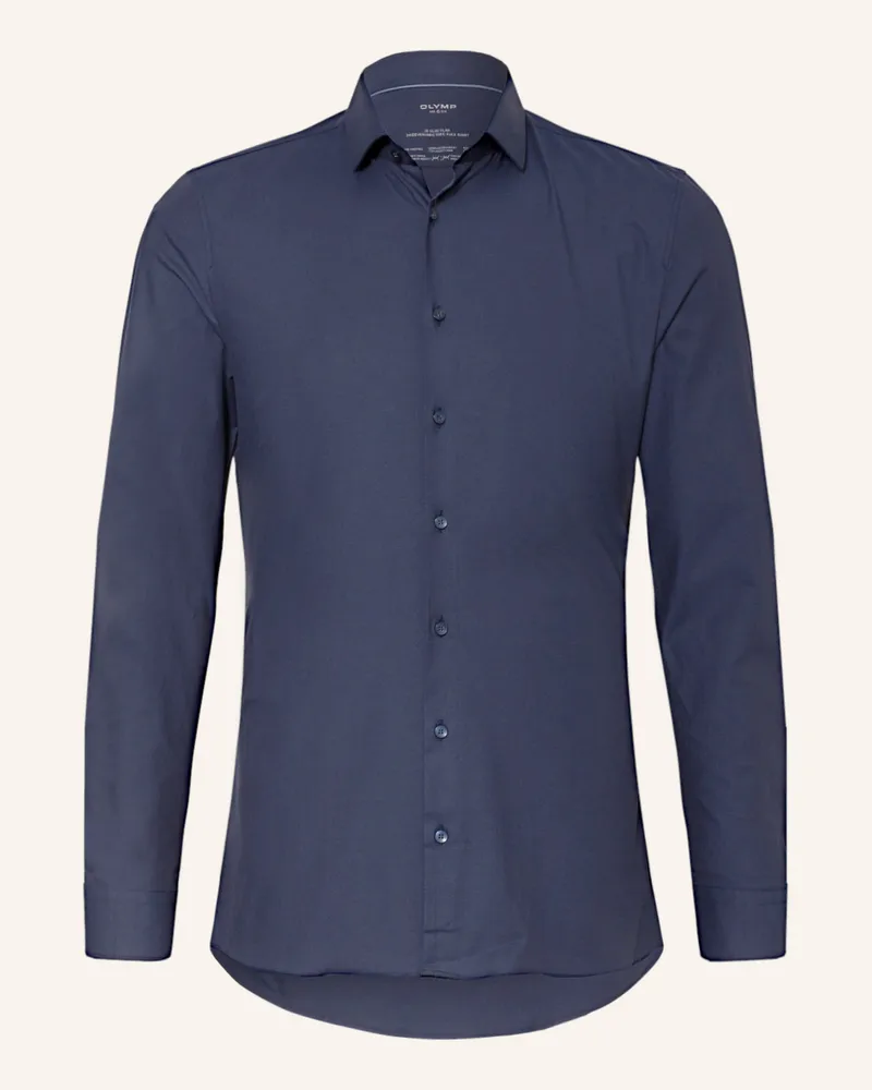 Olymp Jerseyhemd No. Six 24/Seven Super Slim blau Dunkelblau