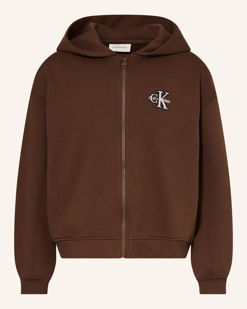 Calvin Klein Sweatjacke braun Braun