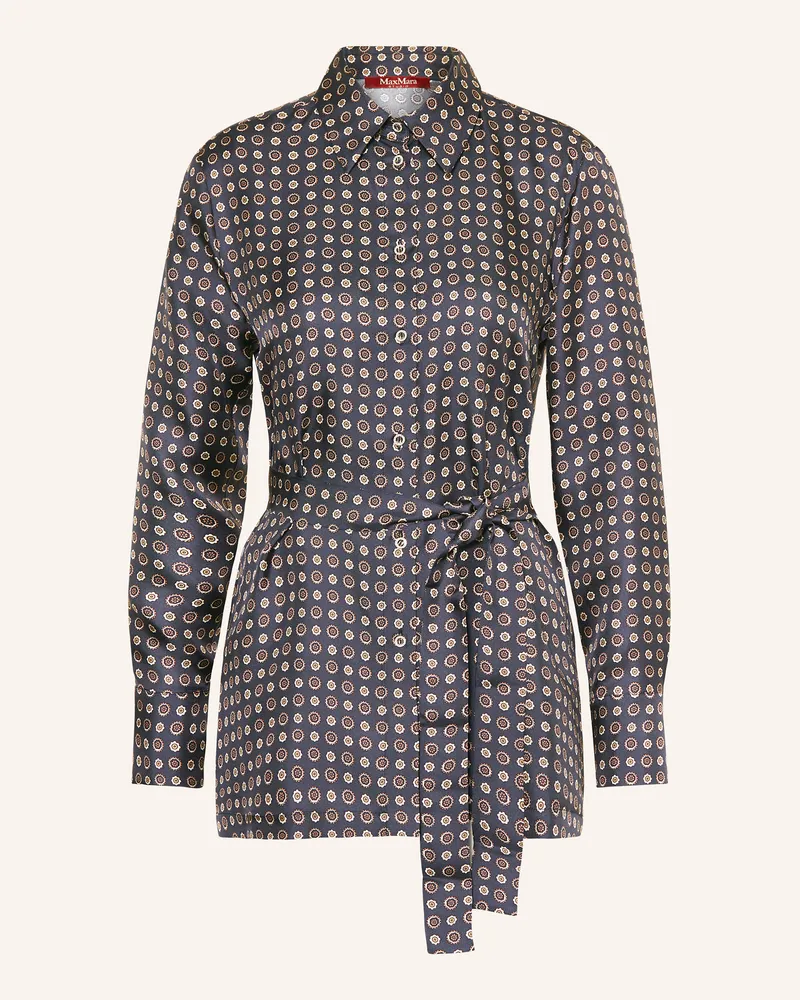 Max Mara Seidenbluse BOCCALE Dunkelblau