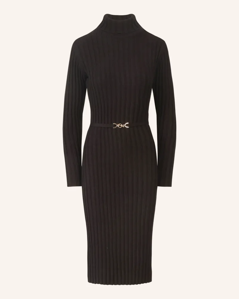 Apart Midistrickkleid Schwarz