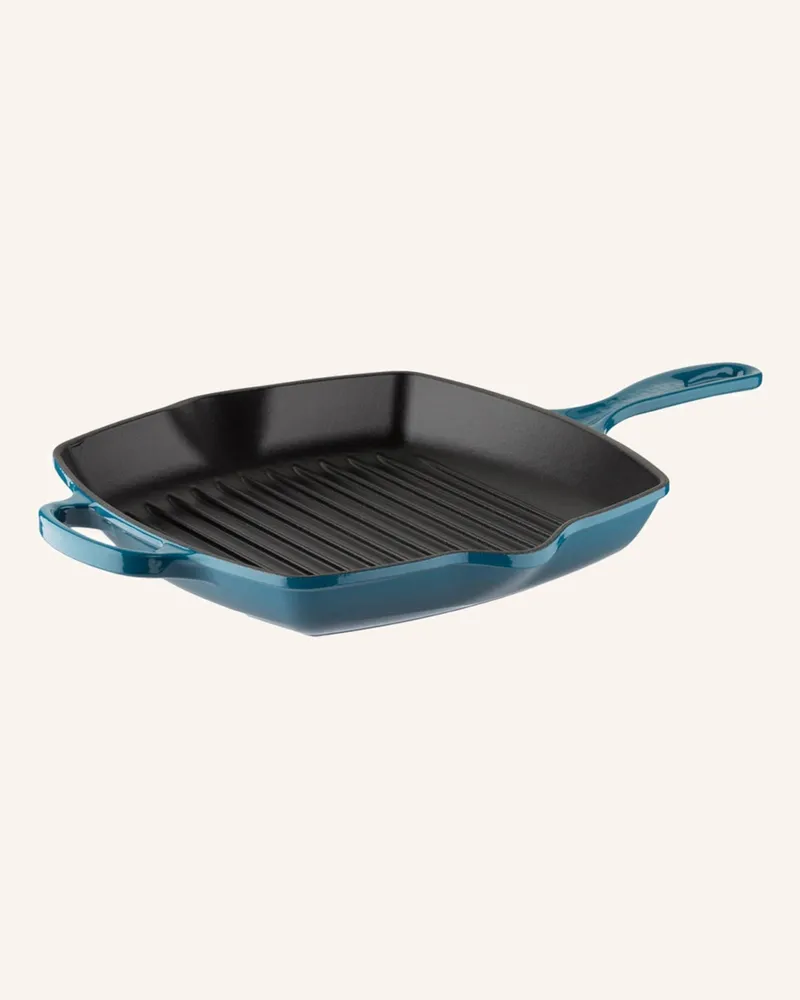 Le Creuset Grillpfanne Signature blau Deep