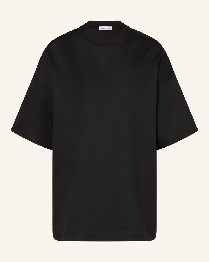 Mrs & HUGS Oversized-Shirt schwarz Schwarz