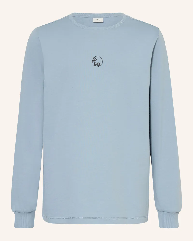 S.Oliver Sweatshirt blau Hellblau