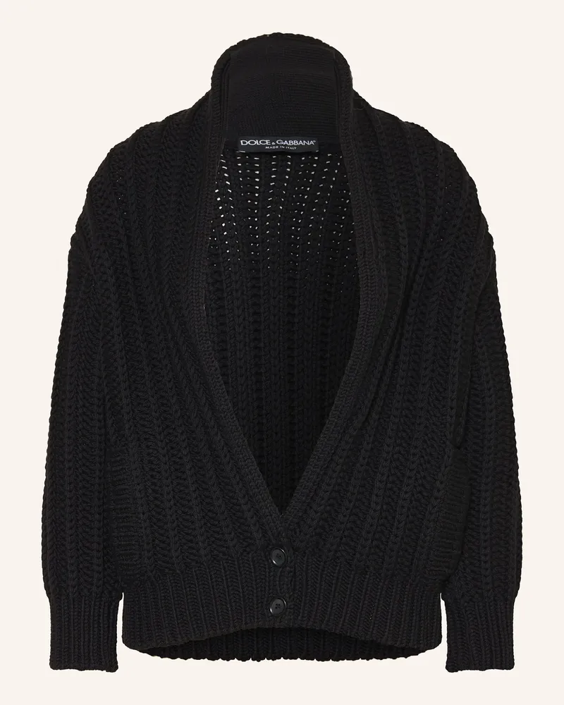 Dolce & Gabbana Strickjacke schwarz Schwarz