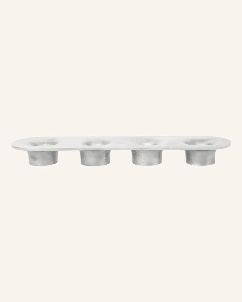 ferm LIVING Kerzenhalter Soothe silber Silber