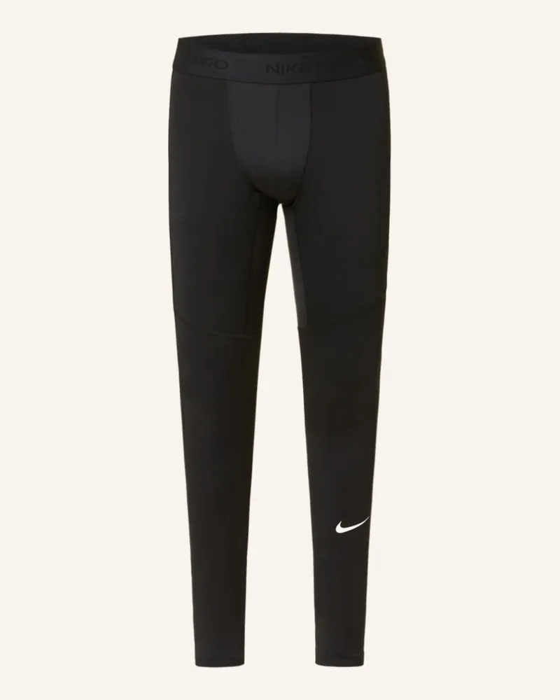 Nike Tights Pro Warm schwarz Schwarz