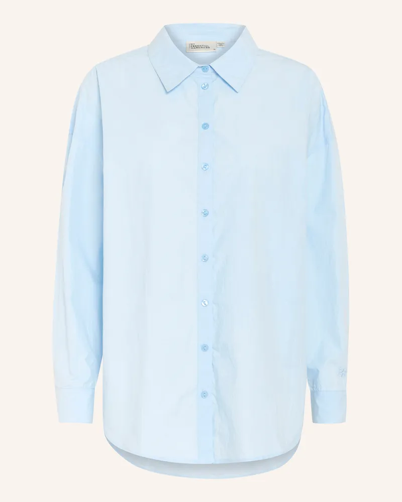 My Essential Wardrobe Oversized-Hemdbluse Boxy blau Blau